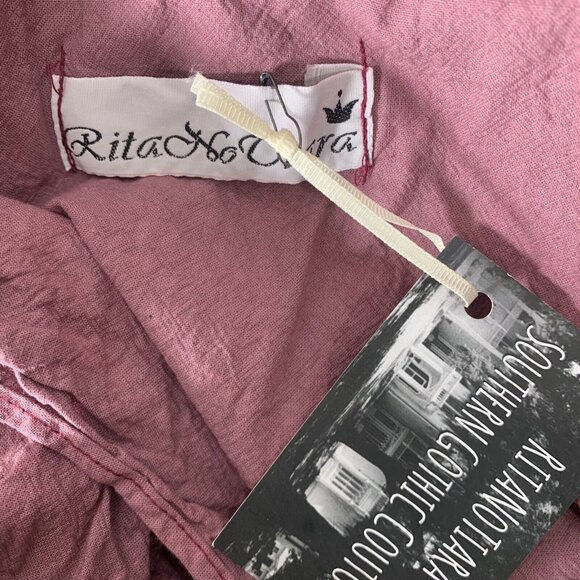 RitaNo Tiara Vest Size Small Purple Ruffled Trim High Low Hem Hook Front NEW - Picture 3 of 4